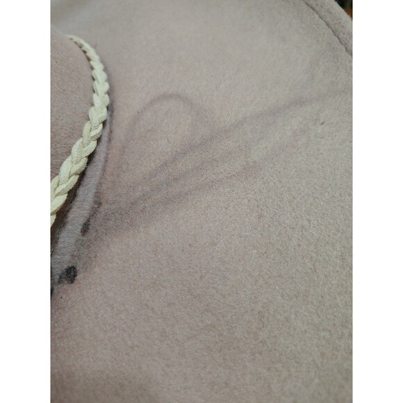 Wool Altar'd State Cowgirl Hat with Leather braided trim Pale Pink Cowgirlcore - Picture 11 of 12